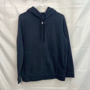 Under Armour women's black pullover hooded loose coldgear active sweatshirt‎ L
